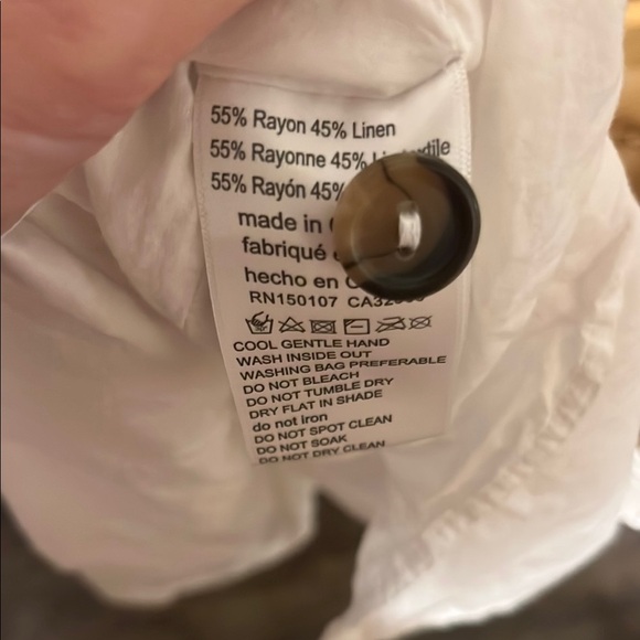 Rusty White Buttoned Strap Mini Dress - Picture 3 of 11